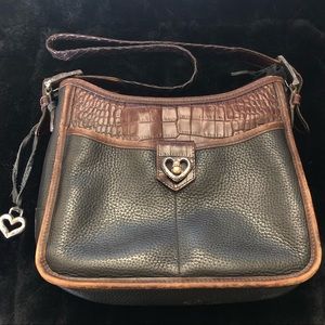 Brighton, Vintage Mixed Leather Bag w/Charms